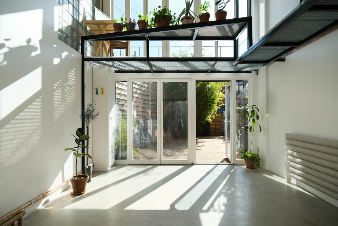 Gasman & Katz loft opening onto a garden